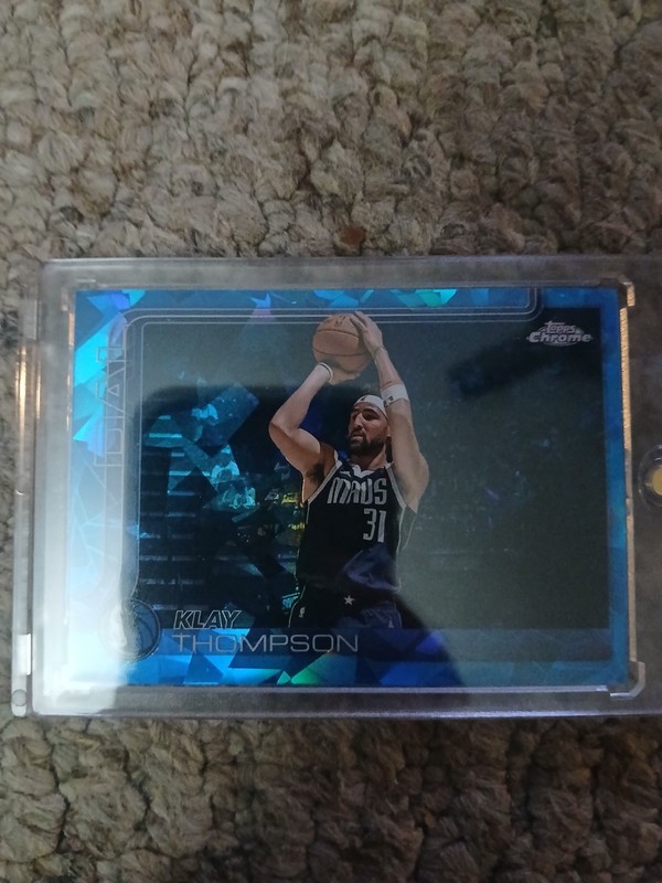 2025-26 Topps Chrome - Klay Thompson #42 Blue Geometric Refractor