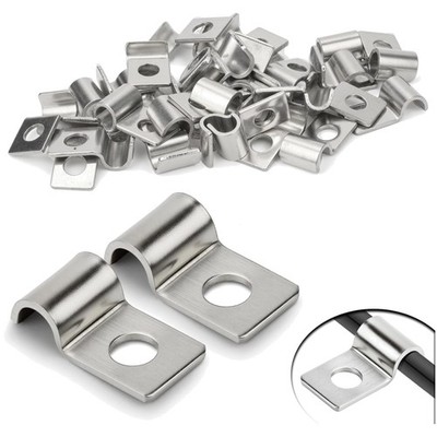 Rohrschellen Kabelschellen Edelstahl Rohrbefestigung Einzelloch 5mm