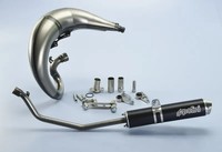Polini Race Kpl. Auspuffanlage - Alu Schwarz Derbi Senda 50 SM DRD Racing 2005-