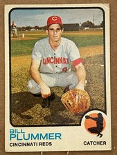 BILL PLUMMER  C,  Cincinnati Reds, RC,  1973 Topps  #177