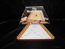 Vintage The Music Maker Nepenenoyka Lap Harp Zither Instrument w Songs in Box