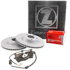 Zimmermann Satz Bremsscheiben belüftet vorne + Bremsbeläge für Fiat Stilo Multi