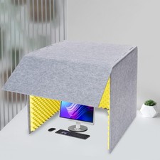Desktop Soundproof Cover Isolation Booth Vocal Sound Absorbing Shield