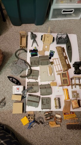 Gi Joe Click N Play DIORAMA DISPLAY 1:18 SCALE Atv Parts Accessory Lot 7 3 3/4