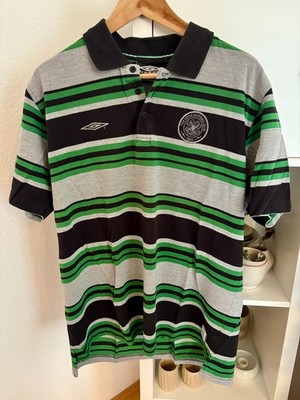 Vintage Celtic Glasgow FC Umbro Polo Shirt XXL Scottish Premiership Rarität