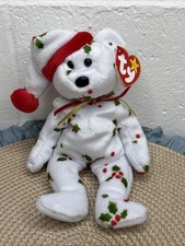Ty Beanie Baby 1998 HOLIDAY TEDDY the Bear 8 Inch MWMTs Stuffed Animal Toy