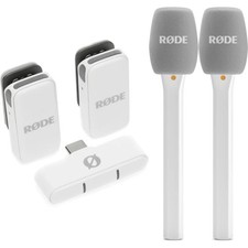 Rode Wireless Micro Microphone Kit with Handheld Adapters - USB-C, White