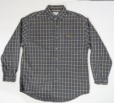 2 Carhartt Plaid Long Sleeve Button Down Vintage Shirt Men's L
