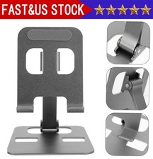 Universal Metal Desk Tabletop Phone iPad Tablet Stand Holder Foldable Adjustable