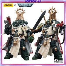 JOYTOY Warhammer 40K 1/18 Dark Angels Master Lazarus with Power Fist Model Toys
