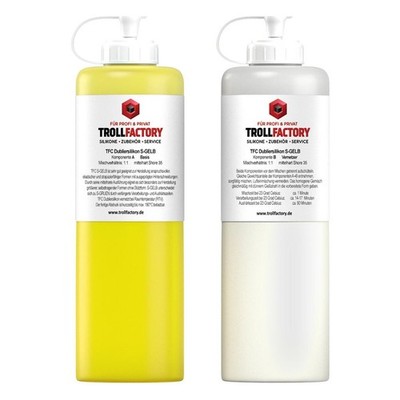 TFC Dubliersilikon S-GELB mittelhart Shore 35 1:1 NV 1kg Silikon Kautschuk