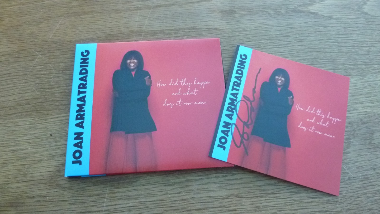 2024 JOAN ARMATRADING HOW DID THIS HAPPEN CD WITH HAND SIGNED CARD 100% ORIGINAL