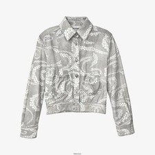 CHANEL Unused P78613 Coco Beach Floral Denim Jacket Size 36 158588488 P 