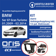 Für BMW 5er GT Gran Turismo Typ F07 01.2009-02.2014 AHK starr +13pol spez E-Satz