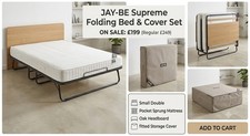 Jay-Be GUESS Small Double Folding Bed with Mattress And cover