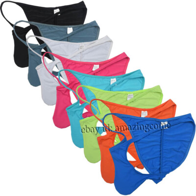 Men Second Skin Feel Cheeky Briefs Underpants Brazilian Full Pucker Panty Shorts