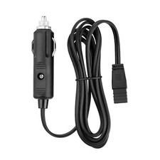 Black 12V Lead Cable Plug Wire 2Pin Charger For Car Cooler Cool Box Mini Fridge