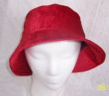 HAT BUCKET STYLE- RED- DARK GREEN OR OLIVE GREEN :U CHOOSE COLOR