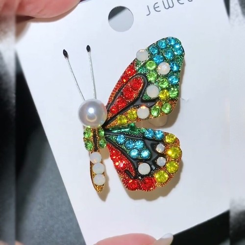 40+ Stile Schmetterling Brosche Großhandel Kristall Pin Party Hochzeit Kostüm Schmuck - Bild 111 von 329