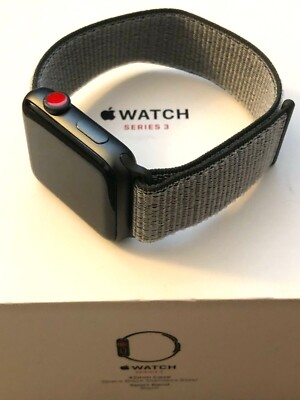 Apple Watch Series 3 42mm Space Gray Aluminium Case with Dark
