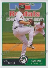 2017 Jackson Generals Gabe Speier RC Rookie Arizona Diamondbacks