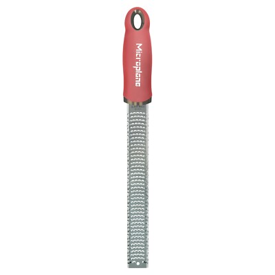 Microplane PREMIUM CLASSIC Zesterreibe Küchenreibe Edelstahl Pink L 32,5 cm
