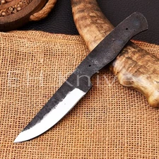 8 INCH CUSTOM FORGED 1095 CARBON STEEL BLANK BLADE HUNTING SKINNING KNIFE 3311