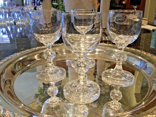 Vintage Bohemian Crystal Brandy Snifters & Cordial Stemware Sets - Picture 8 of 19