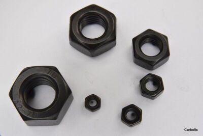SCHWARZ EDELSTAHL VOLLMUTTERN A2-70 Edelstahl M3 M4 M5 M6 M8 M10 M12