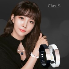 CLAVIS TERA WHITE BAND ROSE GOLD MAGNETIC THERAPY SPORTS GOLF HEALTH BRACELET