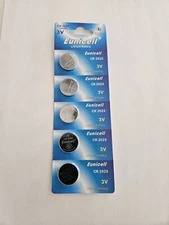 5-PK New-CR2025 - -Lithium Battery-3V-Car Fobs-Fast Shipping -EX-2030- AAA