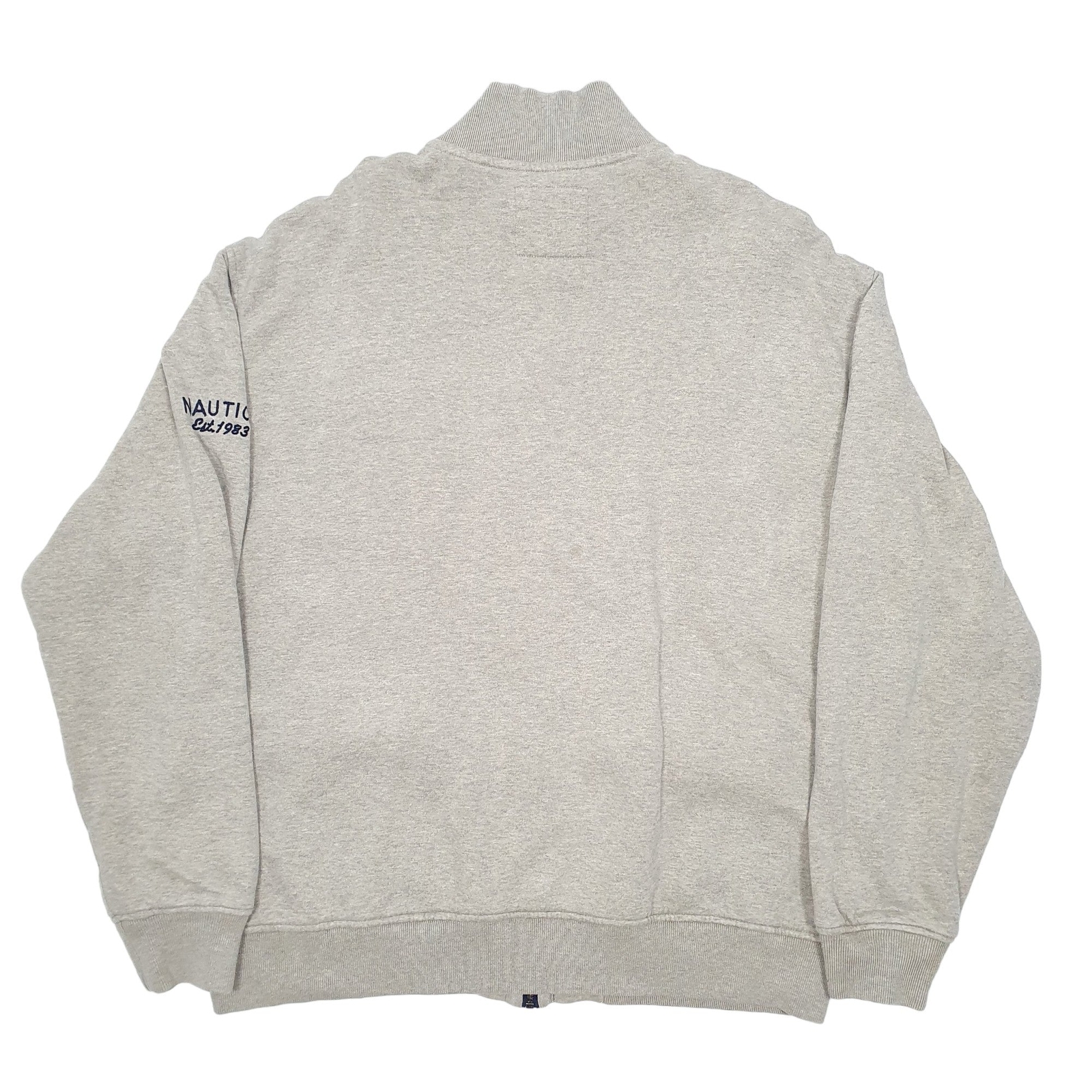NAUTICA Full Zip Cotton Jumper Sweatshirt Mens XL image 3