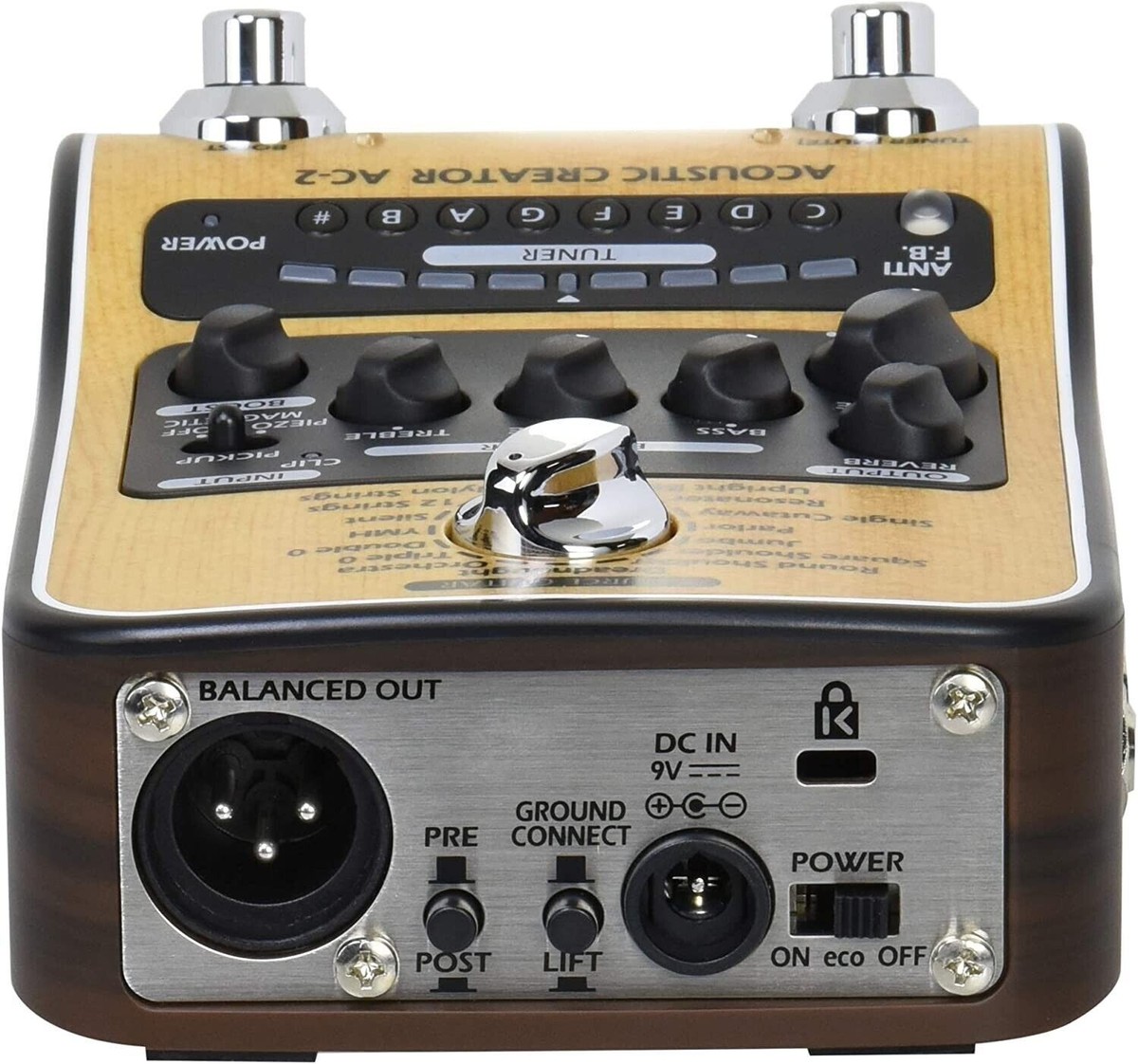ZOOM AC-2 Acoustic Guitar Effect Pedal New | eBay