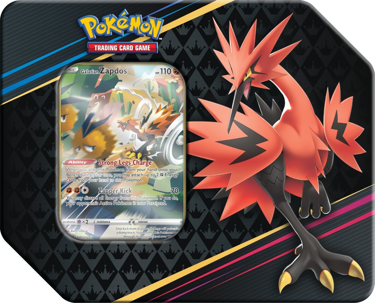 Pokémon fit5点セット Pokemon Crown Zenith Galarian Zapdos Tin Set [5 Booster Packs