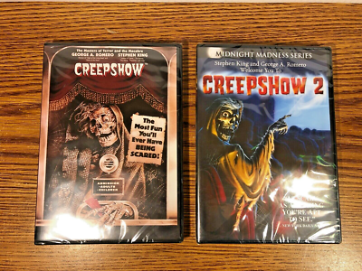 Creepshow 1 & 2 DVD Lot NEW SEALED George Romero Stephen King OOP