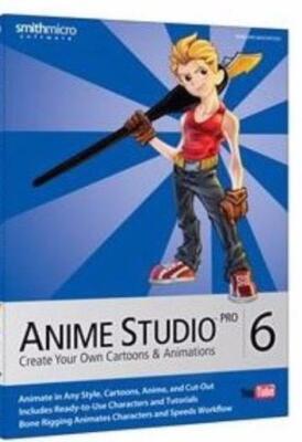 Anime Studio 6 Pro MAC CD create design own cartoons animations 3D models tools