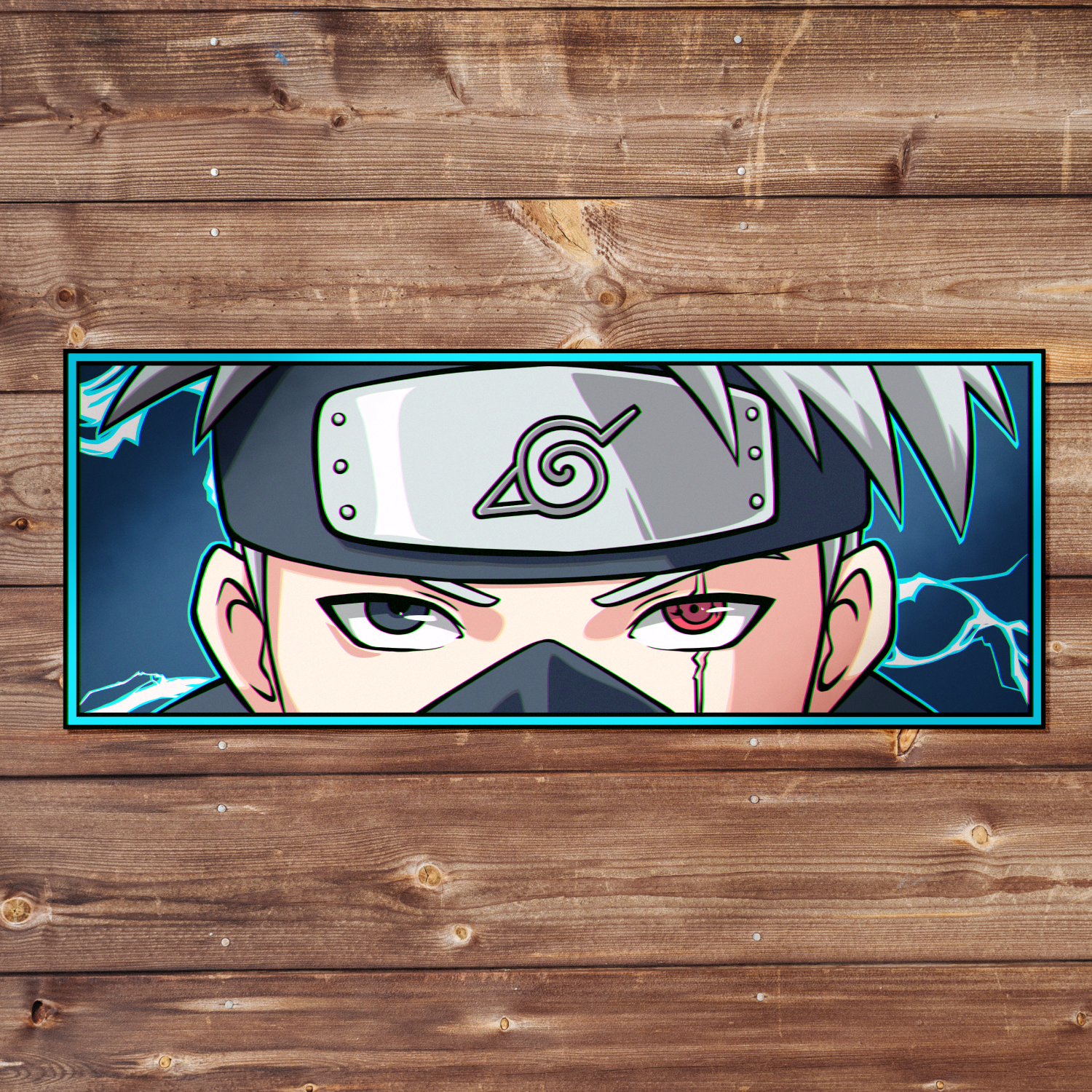 Custom Kakashi Fanart Slap Anime Car Stickers and JDM Decals