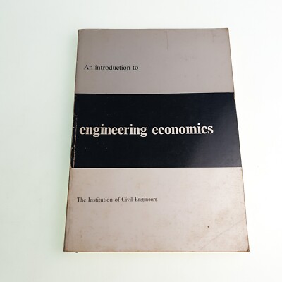 Introduction to Engineering Economics 1969 Paperback Book
