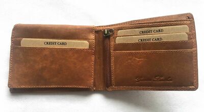 Portafoglio Da Uomo Di Design In Pelle RFID SICURO Blocco - Foto 5