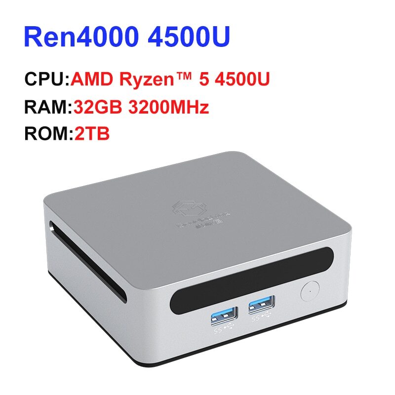 ミニPC Mini PC AMD Ryzen 5 4500U 16GB RAM Mini PC AMD Ryzen5 4500U DDR4 NVMe WiFi6 NUC Desktop Office