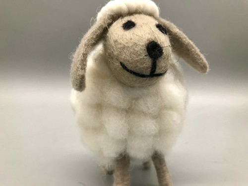 WOOLY SHEEP/OWL/FOX DECORATION HOME ORNAMENT FELT UK SUPPLY LIVING-ROOM - Picture 7 of 32
