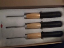 3 x  Mini Ergonomic Carbide Turning Tools,