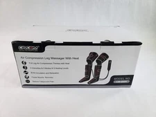 CINCOM Leg Compression Massager with Heat for Circulation w/ Handheld Controller