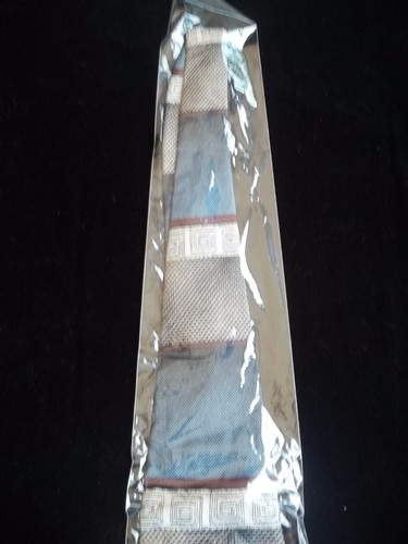 Chez Roffe New York Mens Neck Tie Blue & Burgandy Imported Fabric TY07 - Picture 3 of 8