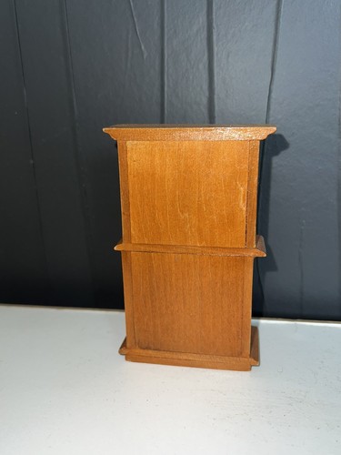 Armoire MINIATURE En Bois 1:12 Pour Maison De Poupée, Diorama, Vitrine Miniature - Photo 4/6