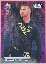 2022 UPPER DECK AEW FRANKIE KAZARIAN  PURPLE PYRO #D/199