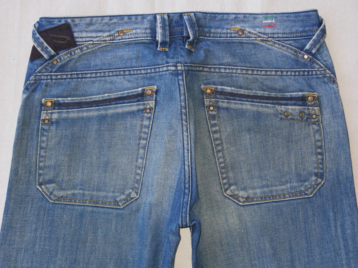 Diesel Mens Busky Relaxed Straight Jeans Sz 32 X 27