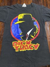 Vintage Made In USA Black Dick Tracy T Shirt Small