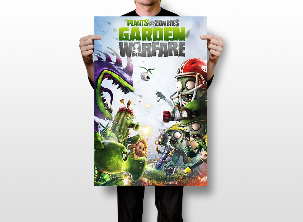 Plants vs Zombies Garden Warfare XBox One Game Art Wall