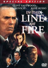 In the Line of Fire DVD CLINT EASTWOOD PRESIDENT'S BODYGUARD UNDER FIRE